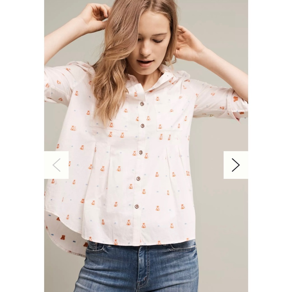 Anthropologie Mauve Chemise Boutonnee Shirt
